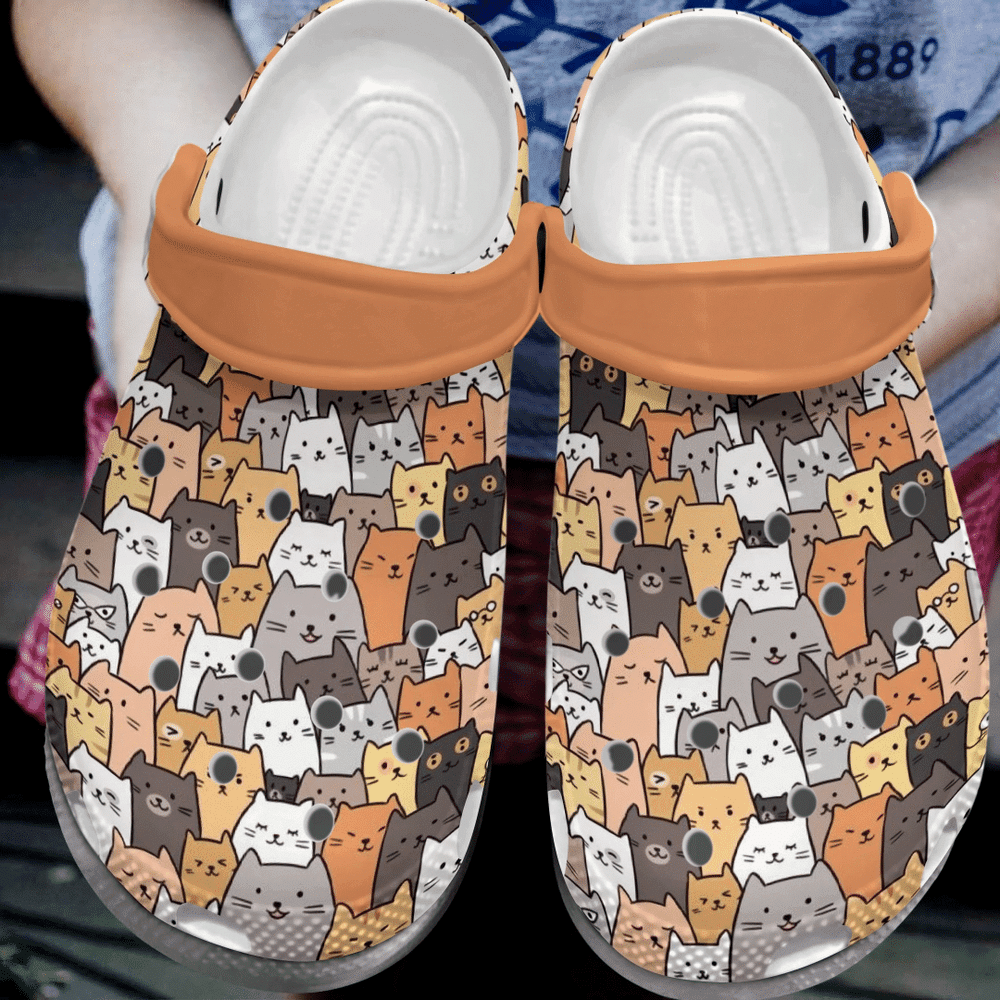 Mini Cats Cat Lover Gift For Lover Rubber clog Crocs Shoes