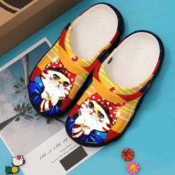 Cat Teacher Gift For Lover Rubber clog Crocs Shoes