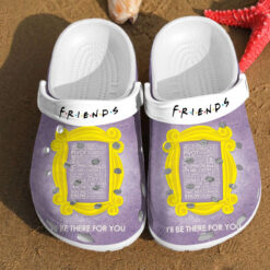 Friends I Be There For You Frame Birthday For Men And Women Gift For Fan Classic Water Rubber clog Crocs Shoes