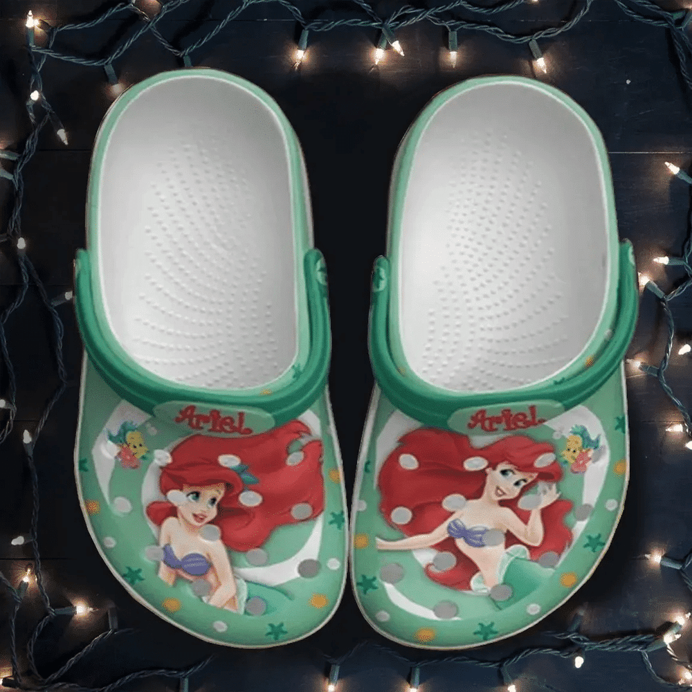 Ariel The Little Mermaid Rubber clog Crocs Shoes