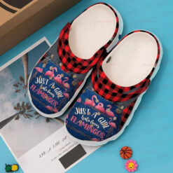 Girl Loves Flamingos Gift For Lover Rubber clog Crocs Shoes