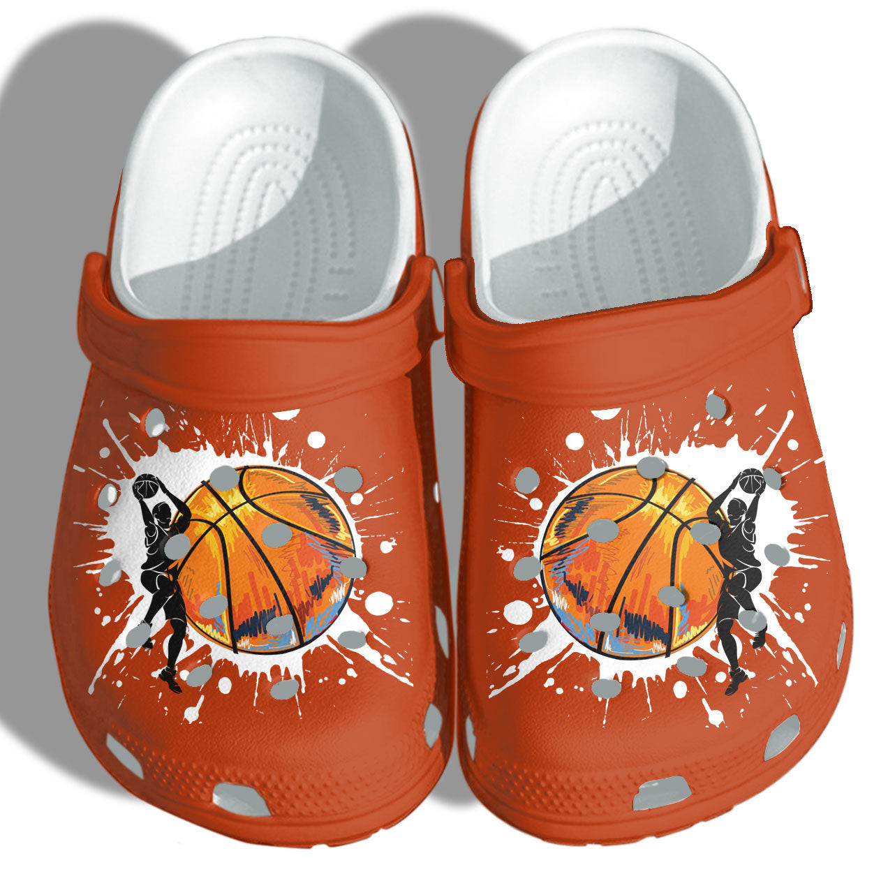 Basketball Custom Crocs Clog Shoes For Men Women - Basketball Sport Funny Outdoor Crocs Clog Shoes