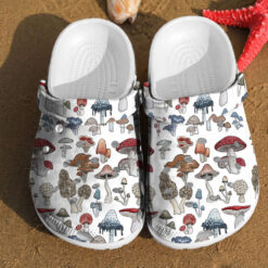 Mushroom Pattern Shoe Charms Gift For Lovers Her Birthday Gifts Rubber clog Crocs Shoes
