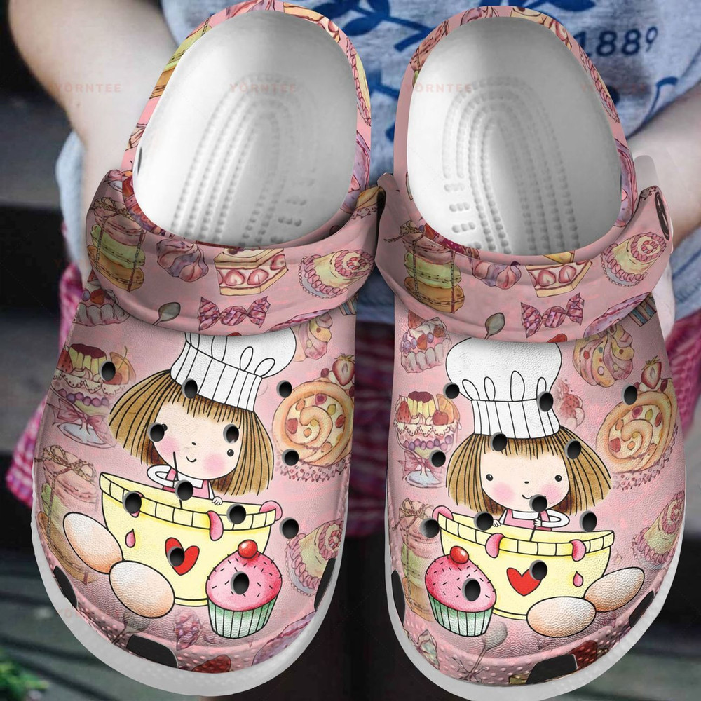 Baking Girl Gift For Lover Rubber clog Crocs Shoes