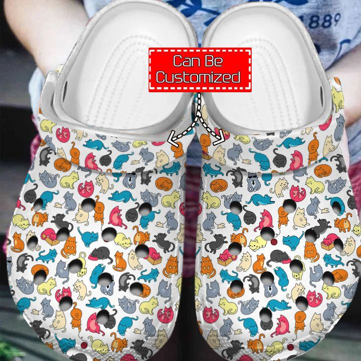 Cat - Personalized Cute CatPattern Clog Crocs Shoes For Men And Women