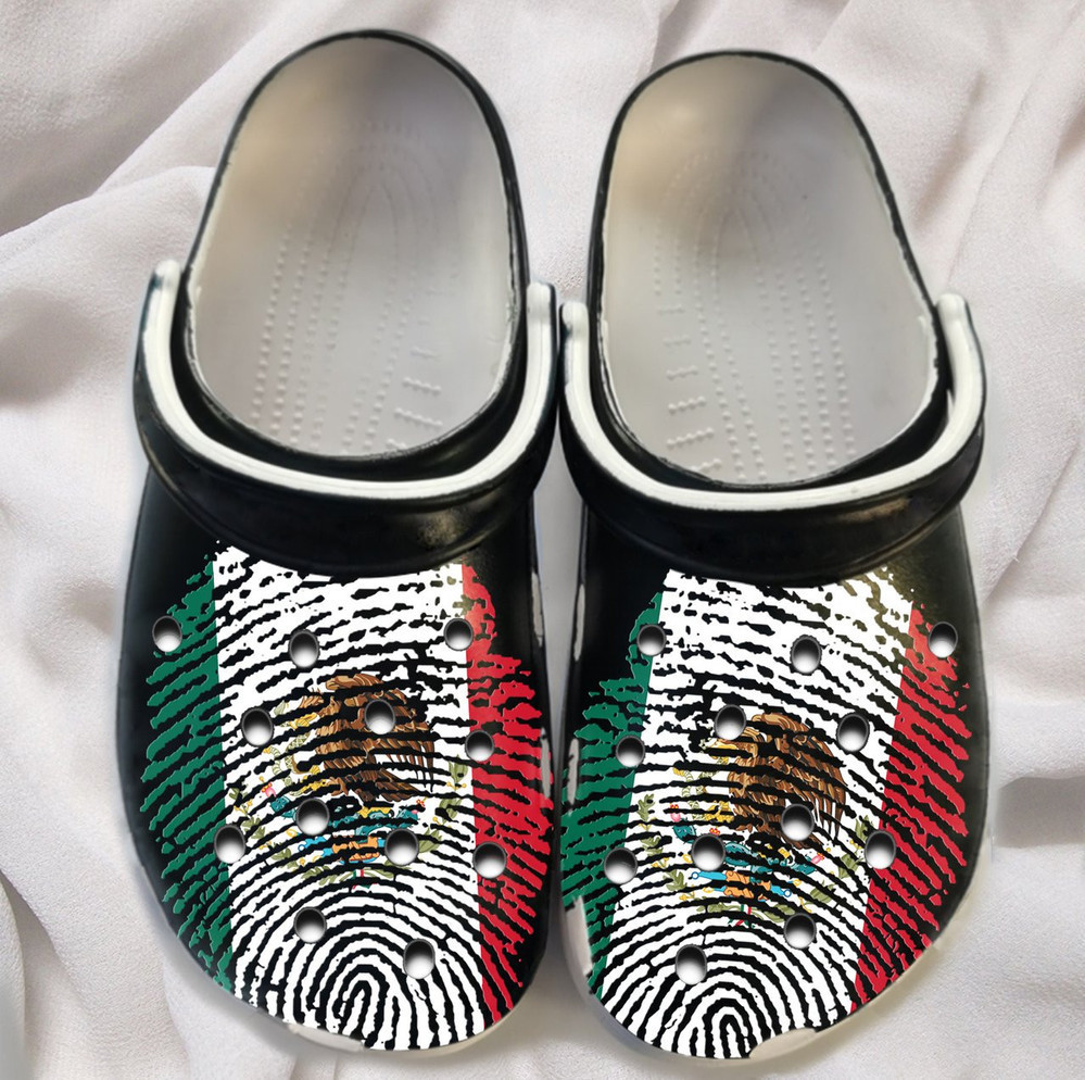 Dna Mexico Flag Mexican For Men And Women Gift For Fan Classic Water Rubber clog Crocs Shoes