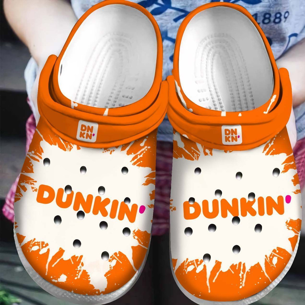 Dunkin Donut Gift For Lover Rubber clog Crocs Shoes