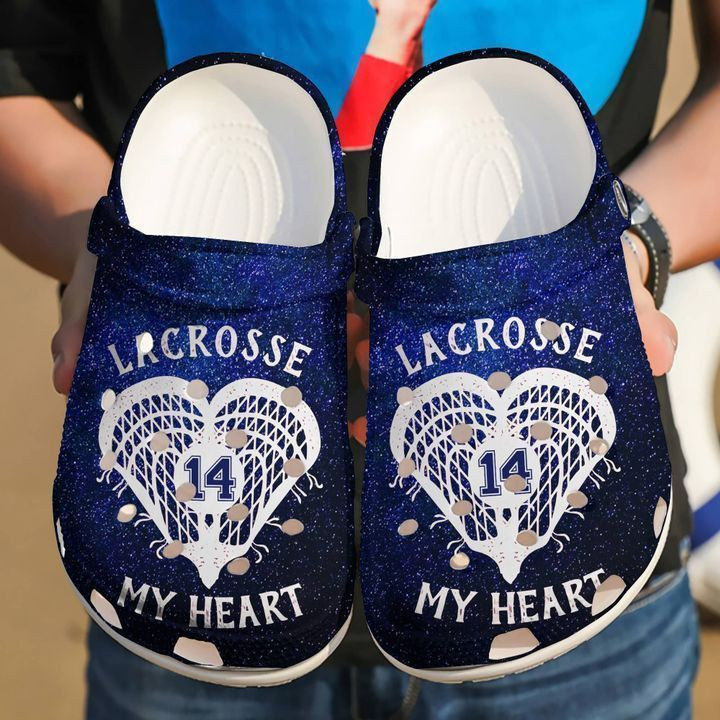 Lacrosse 14 Love Heart clog Crocs Shoes