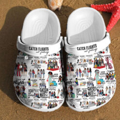 Catch Flights Black Girls Friends Gifts For Lovers Campers Rubber clog Crocs Shoes