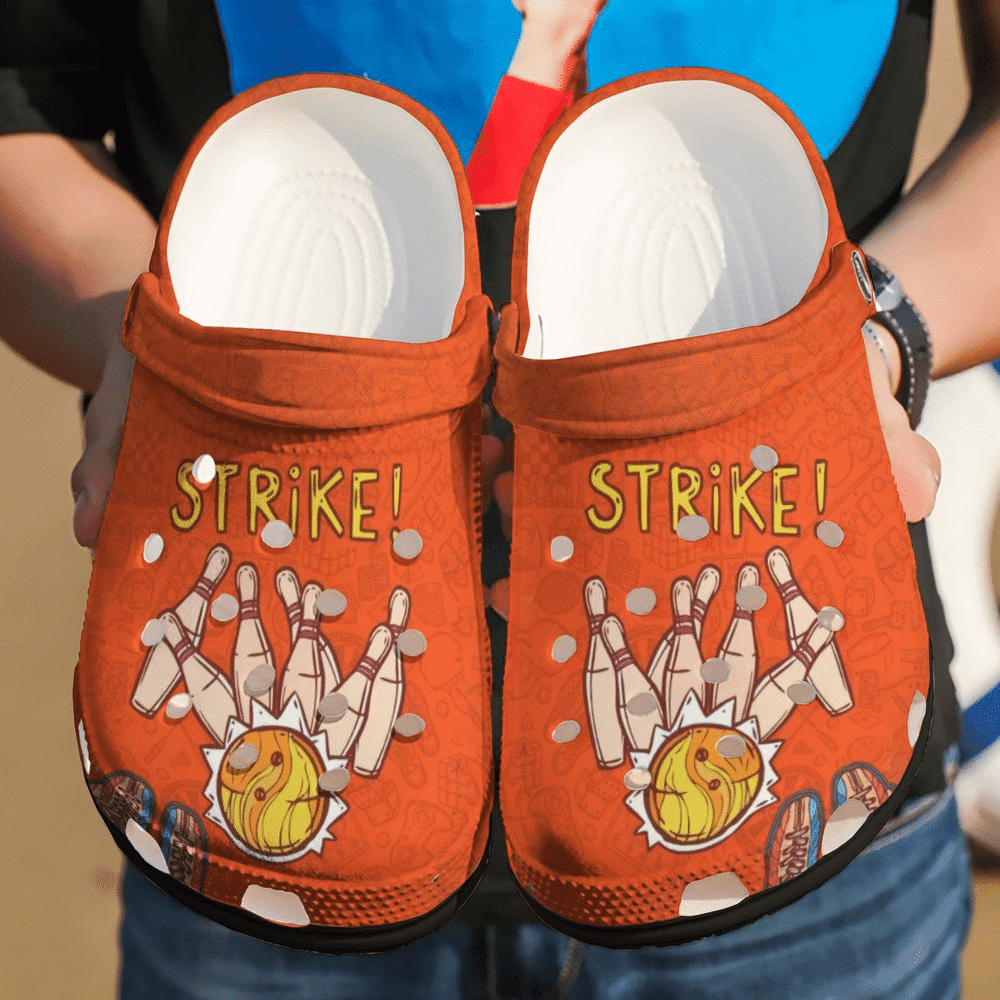 Bowling Strike Clog Gift For Lovers Native American Gift For Lover Rubber clog Crocs Shoes