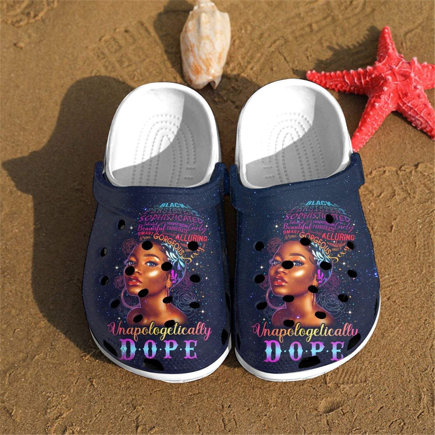 Naturally Dope Black Queen Girl Custom Crocs Clog Shoes Birthday Gift For Women Girl
