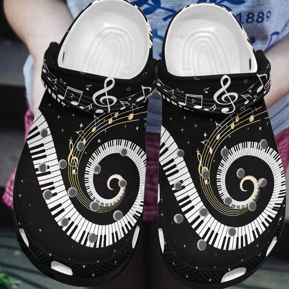 I Love Music 4 Gift For Lover Rubber clog Crocs Shoes