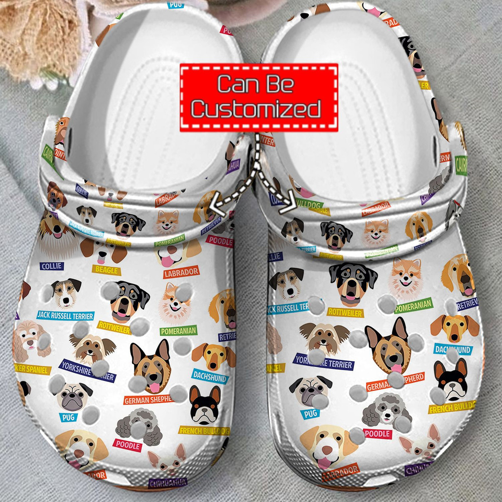 Animal Print - Personalized Dogs Collection Pattern Clog Crocs Shoes For Men And Women