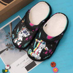 Cool Astronauts Space Gift For Lover Rubber clog Crocs Shoes