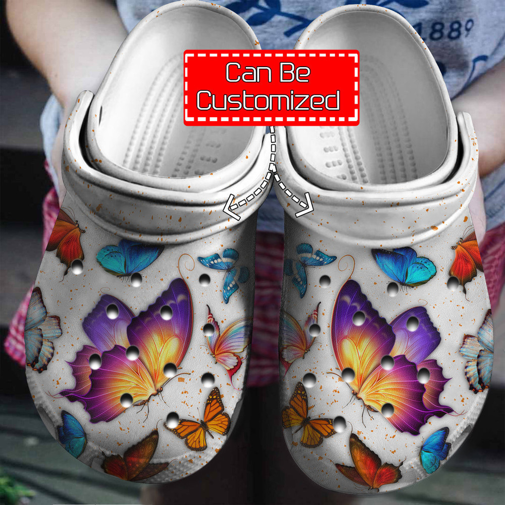 Animal - Personalized Butterfly Lovers Clog Crocs Shoes For Men And Women