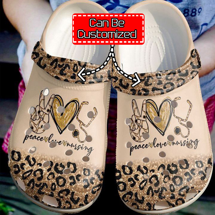 Nurse - Nurse Peace Love Nursing clog Crocs Shoes For Men And Women