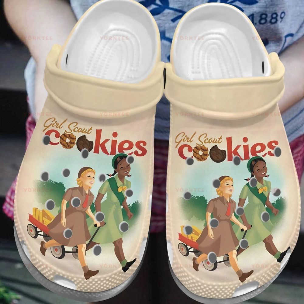 Girl Scout Cookies 5 Gift For Lover Rubber clog Crocs Shoes