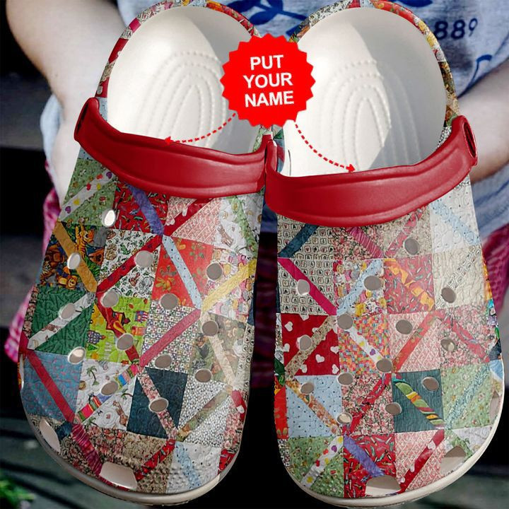 Colorful - Quilting Vintage Clog Crocs Shoes For Men And Women