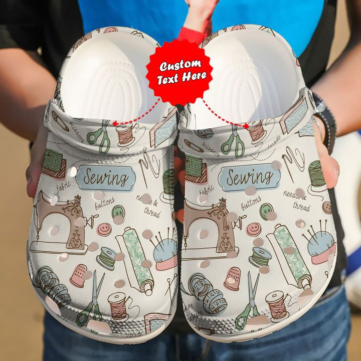 Colorful - Sewing Pattern Custom Clog Crocs Shoes For Men And Women