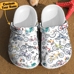 Bicycle - Bicycle Gift For Cyclist Pattern Birthday Gifts Clog Crocs Shoes For Men And Women