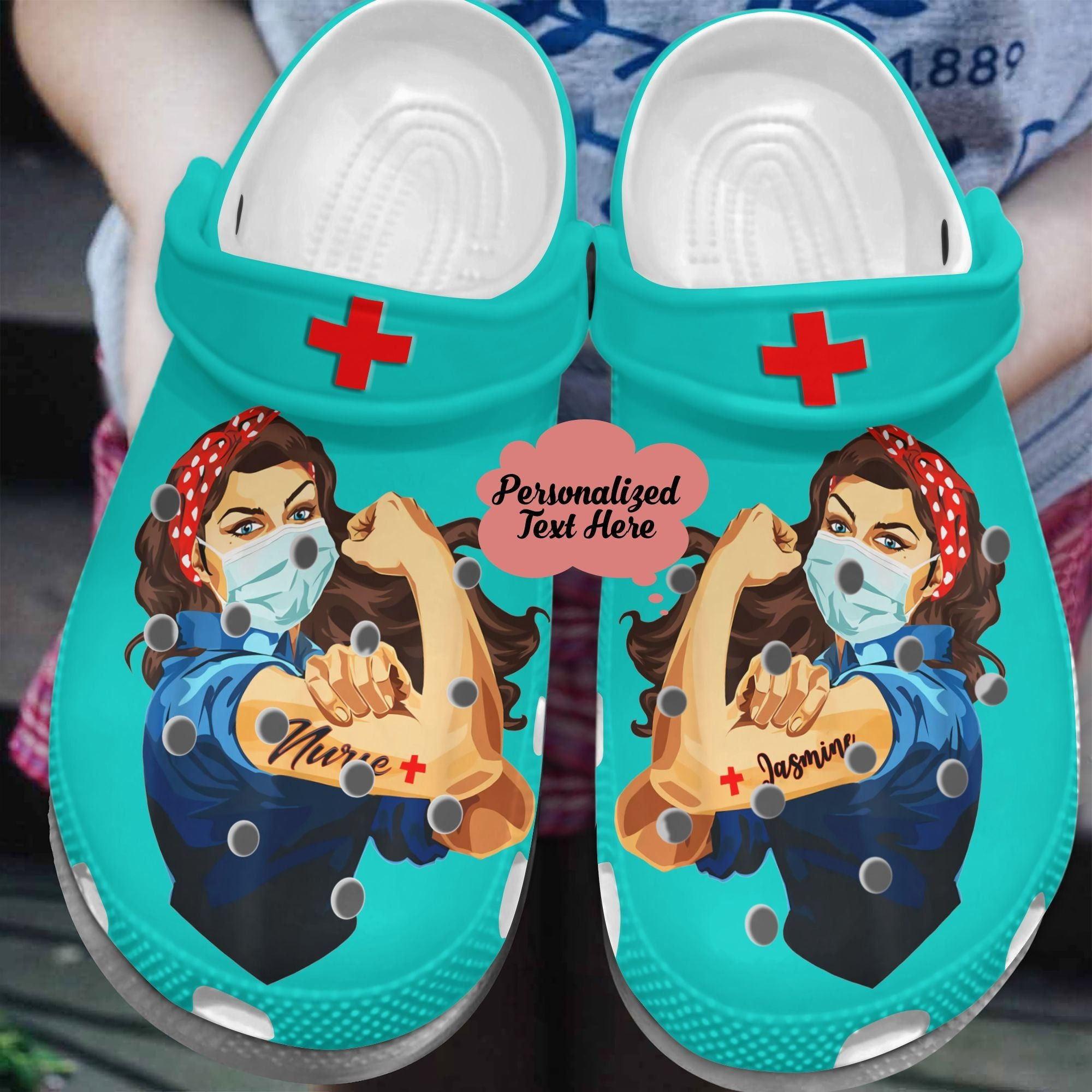 Custom Name For Nurse Crocs Clog Shoes - Super Hero Nurse Outdoor Crocs Clog Shoes Birthday Gift For Women Girl Mother Daughter Sister