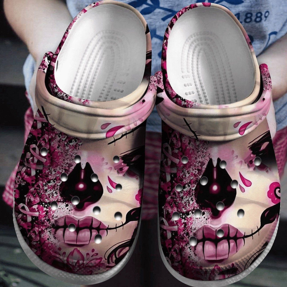 Breast Cancer Rubber clog Crocs Shoes