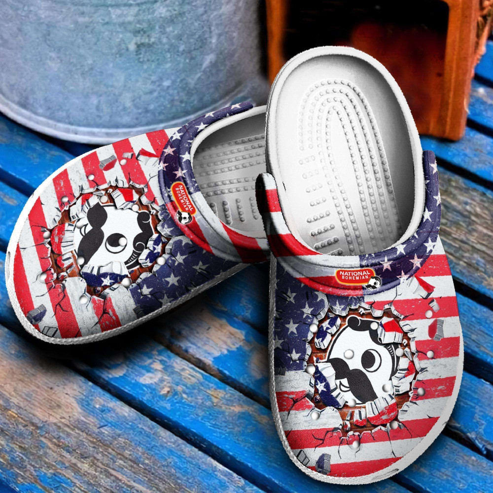 National Bohemian For Gift Fan Rubber clog Crocs Shoes