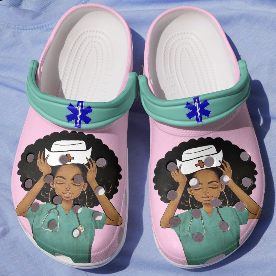 Black Nurse Magic Crocs Clog Shoes - Proud Of Nurse Outdoor Crocs Clog Shoes Birthday Gift For Women Girl Mother Daughter Sister Friend