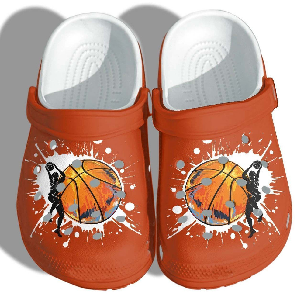 Basketball Printed Gift For Lover Rubber clog Crocs Shoes