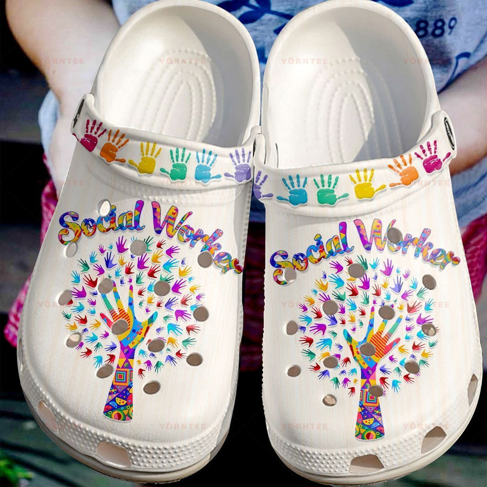 Im A Social Worker Gift For Lover Rubber clog Crocs Shoes