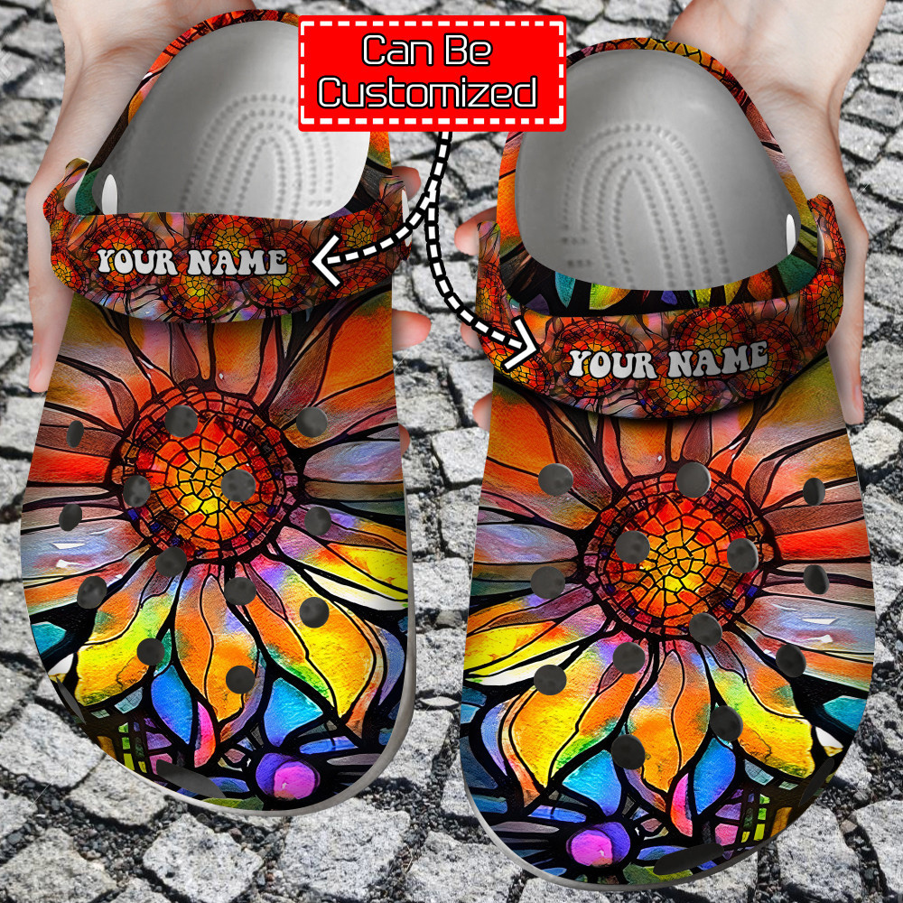 Colorful - Flower Clog Crocs Shoes For Men And Women