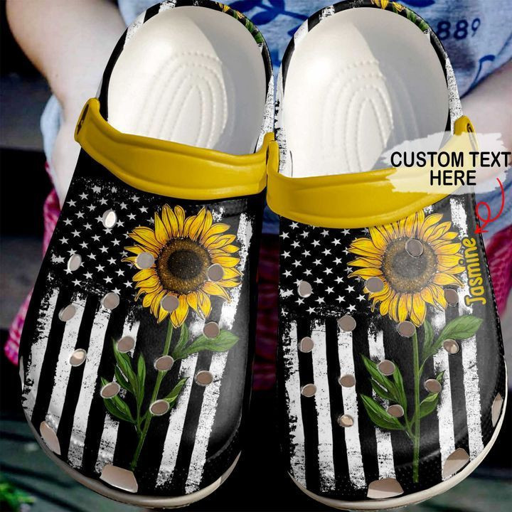 Hippie - Hippie Personalized Flower Girl clog Crocs Shoes For Men And Women