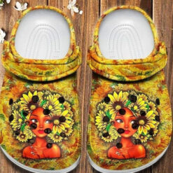 Black Girl Proud Sunflowers Gift Back Girl Crocs Shoes Women Crocs Shoes Cute Crocs Shoes Rubber clog Crocs Shoes