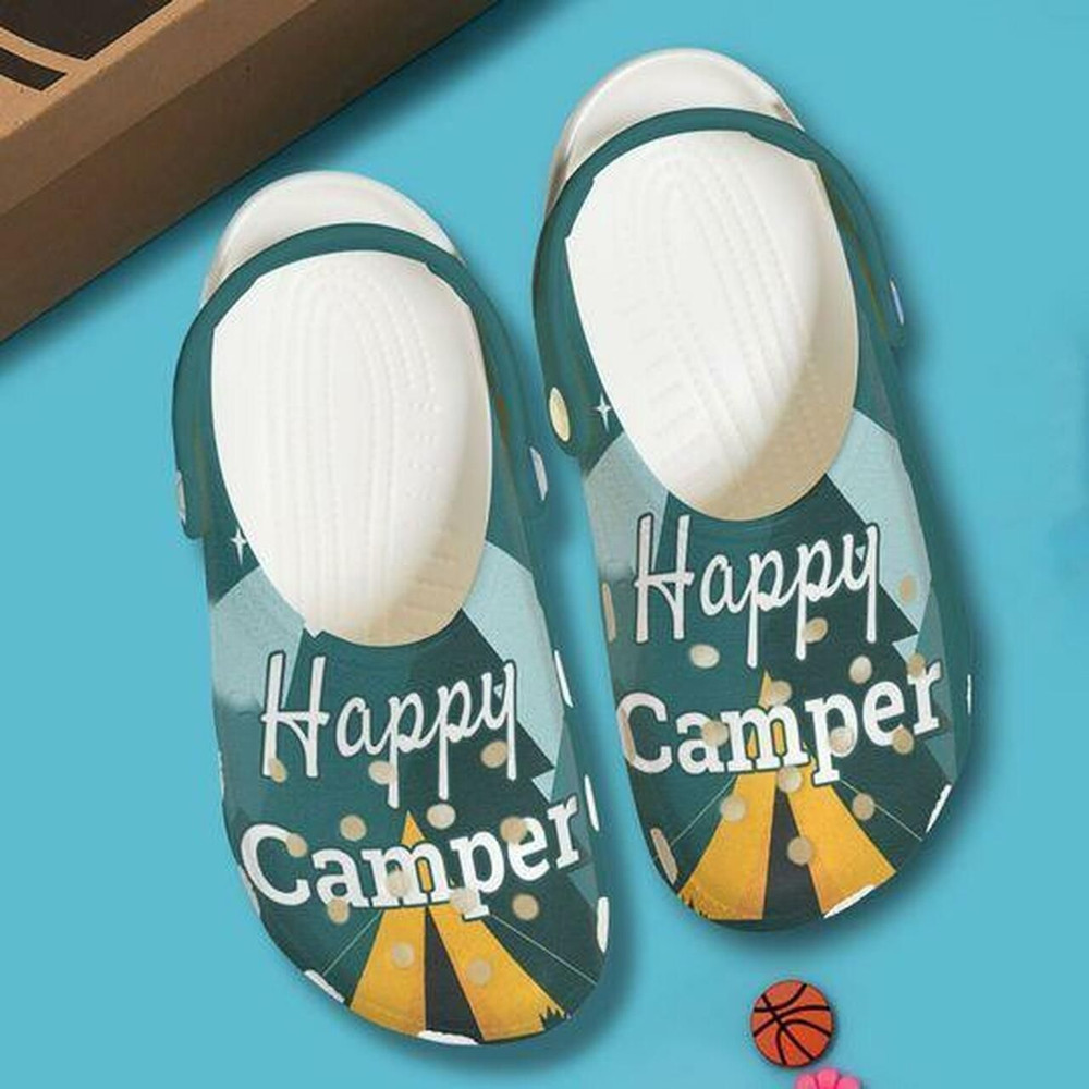 Happy Campers Personalized 7 Gift For Lover Rubber clog Crocs Shoes