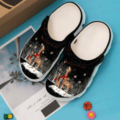 Giraffe Christmas Winter 102 Gift For Lover Rubber clog Crocs Shoes