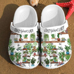 Crazy Plant Lady Mom For Men And Women Gift For Fan Classic Water Rubber clog Crocs Shoes