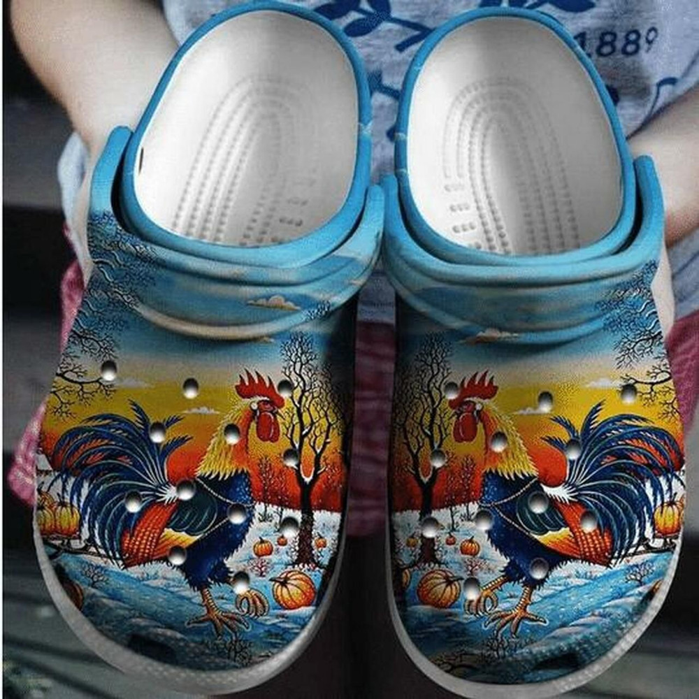 Cool Rooster Personalized 12 Gift For Lover Rubber clog Crocs Shoes