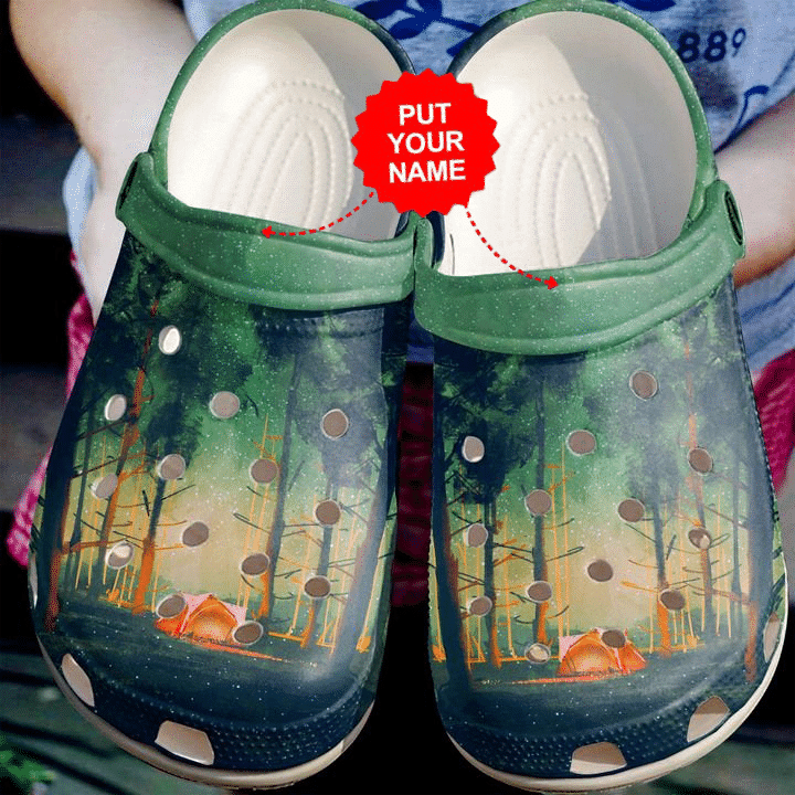 Camping - Camping In The Woods Clog Crocs Shoes Best Gifts For Camper For Men And Women