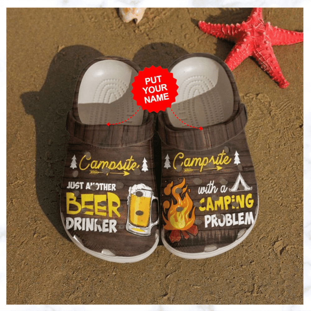 Camping - Camping Beer And Campfire Clog Crocs Shoes Best Gifts For Camper For Men And Women