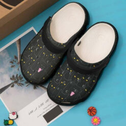 Black Cat Personalized 10 Gift For Lover Rubber clog Crocs Shoes