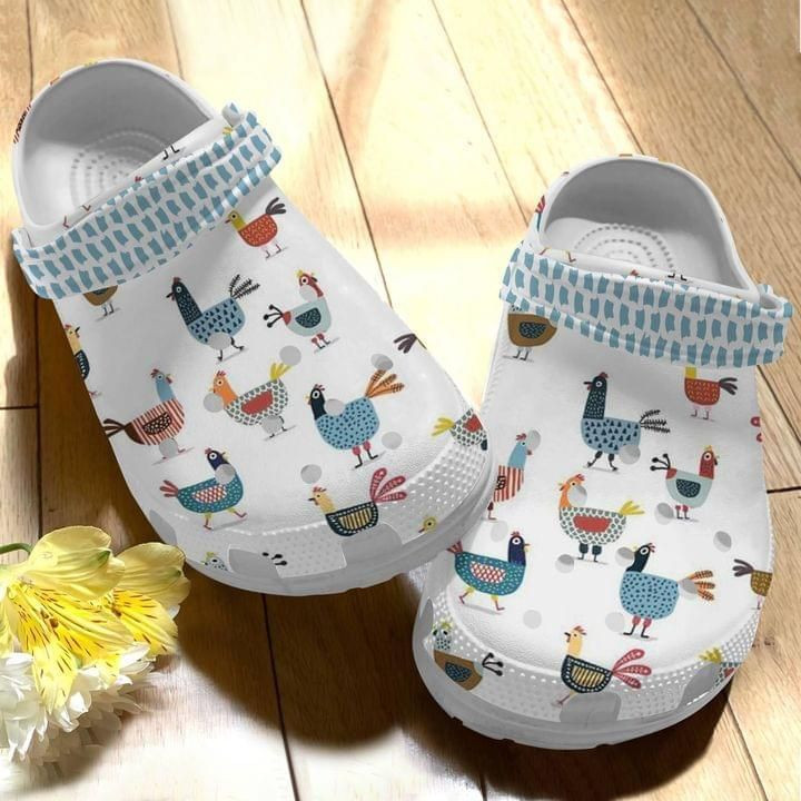 Hen Mama Cute Gift For Lover Rubber clog Crocs Shoes