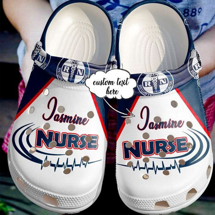 Love Nurse Rn Name Doctor Best Rubber clog Crocs Shoes