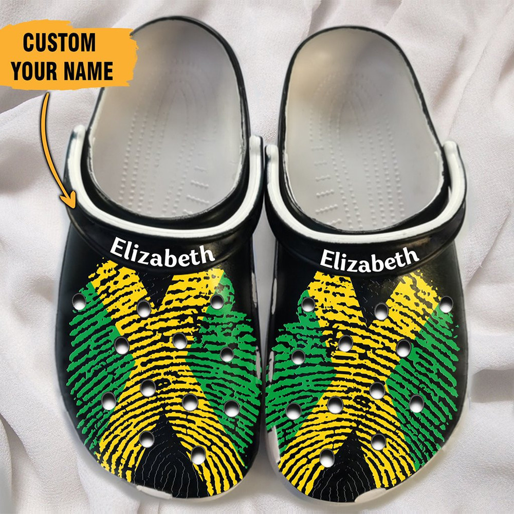 Dna Jamaica Flag Jamaica Gift For Fan Classic Water Rubber clog Crocs Shoes