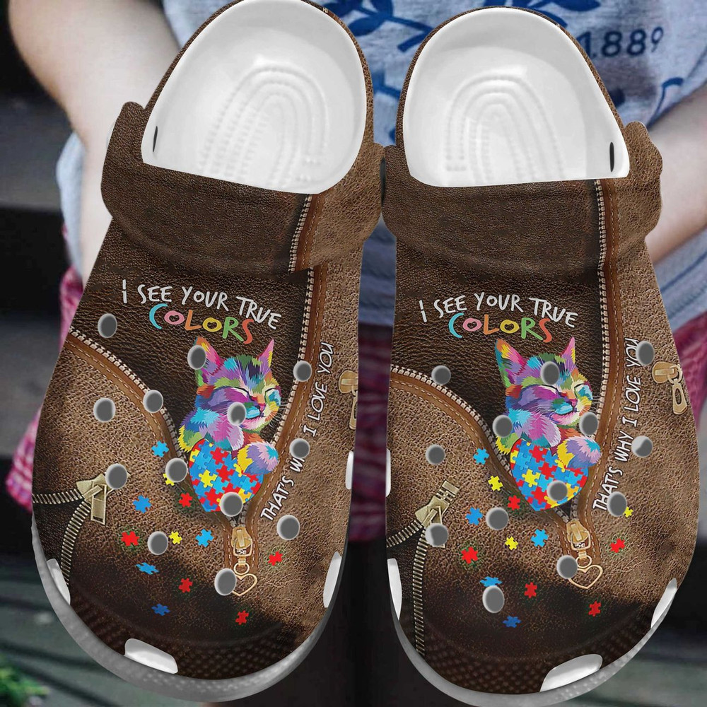 Autism True Colors Rubber clog Crocs Shoes