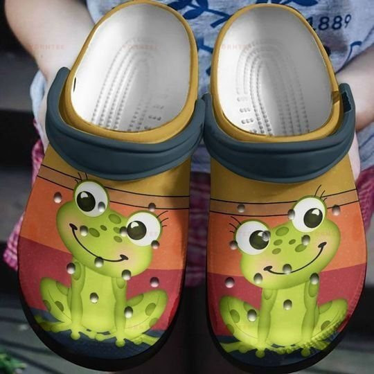 Frog Colors Gift For Lover Rubber clog Crocs Shoes