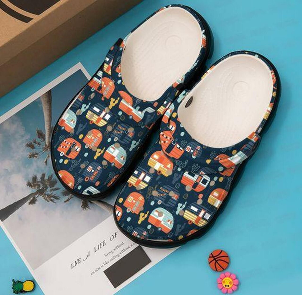 Camping Tropical Forest 12 Personalized Gift For Lover Rubber clog Crocs Shoes