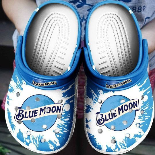 Blue Moon Beer Drink Gift Rubber clog Crocs Shoes