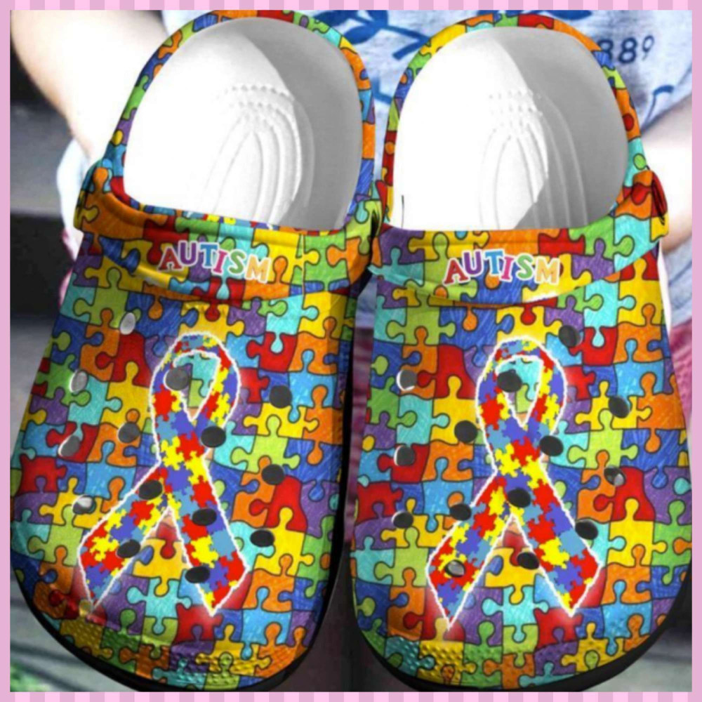 Autism Awareness Rubber clog Crocs Shoes