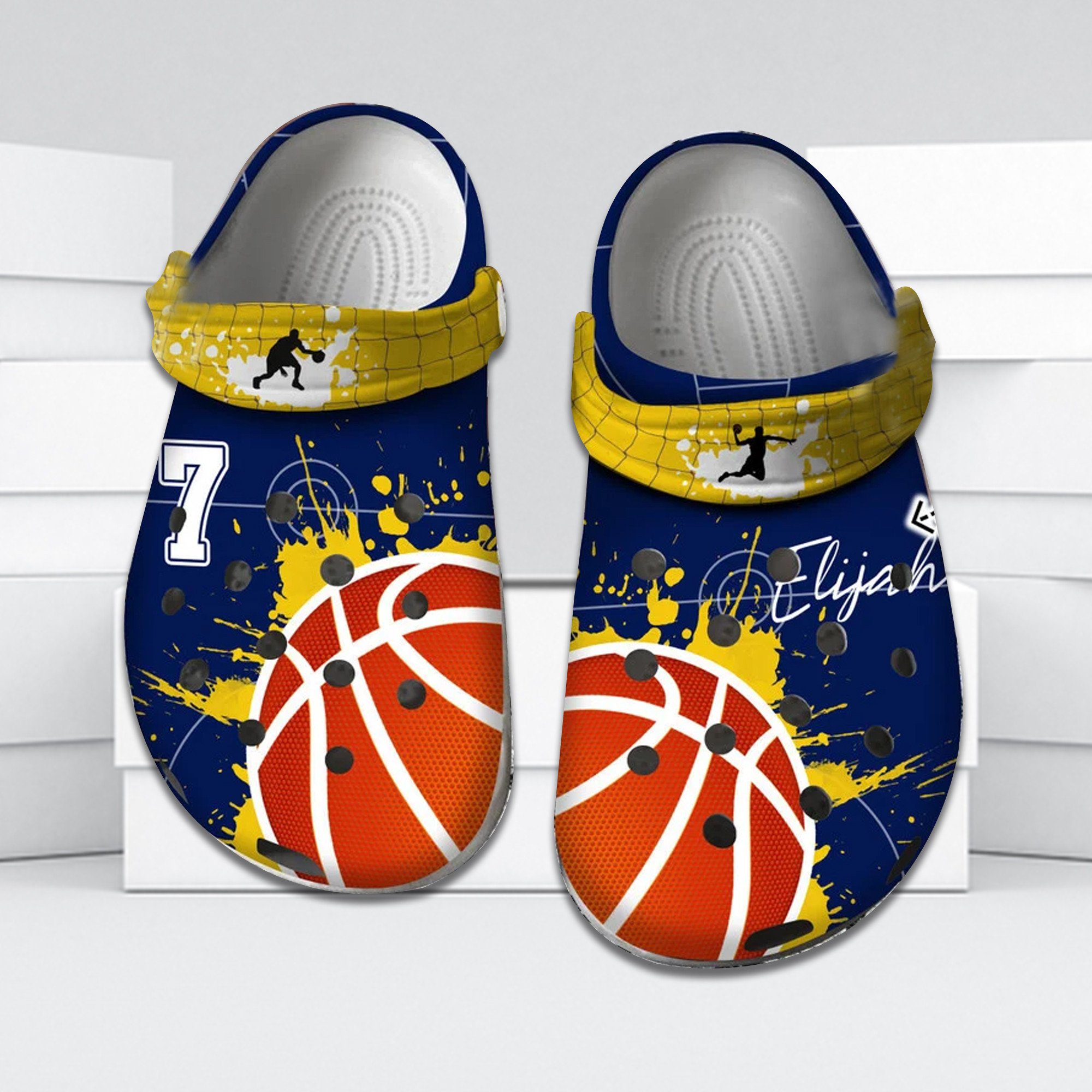 Basketball Passion Custom Name Number Crocs Clog Shoes Basketball Crocs