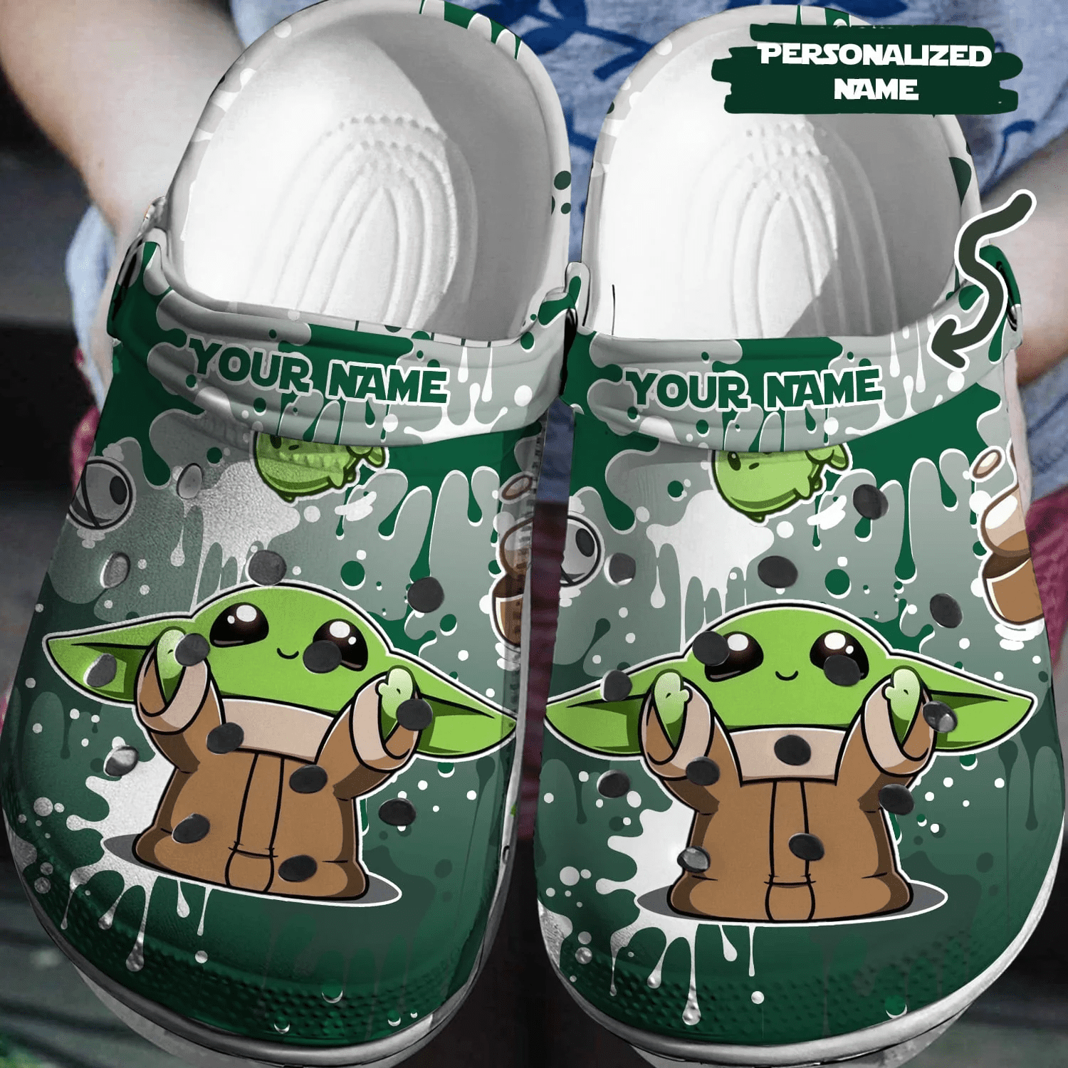 Cute Baby Yoda Crocs 3D Clog Shoes